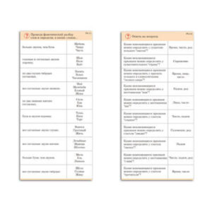 Комплект карточек (10) "Обучающий калейдоскоп. Разбор слова и предложения"