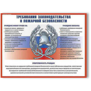 Плакаты "Умей действовать при пожаре" (комплект 10 пл., 30x41 см.)