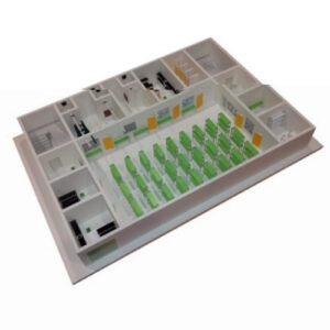 Макет встроенного убежища1.Без подсветки.Подставка 4 ноги