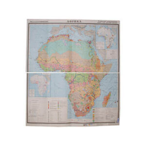 Учебная карта "Африка"(социально-экономическая) (матовое, 2-стороннее лам.)