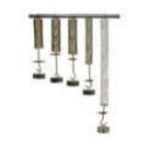 Набор пружин с различной жёсткостью.