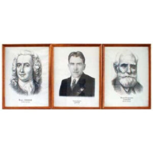 Портреты выдающихся астрономов Деревянная рамка, под стеклом, формат А3.