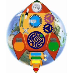 Бизиборд "Ракета с планетой"