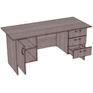 Стол письменный двухтумбовый, 3 ящика, 1600х700х750 мм.