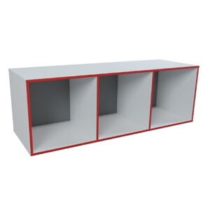 Открытая полка 3-х секционная. Размер:1050х350х350мм.