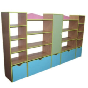 Шкаф-стенка для игрушек. 2800х400х1500 мм.