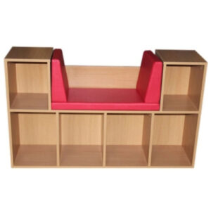 Стеллаж с мягким сиденьем (ЛДСП+ВИК, поролон).1200х400х750 мм.