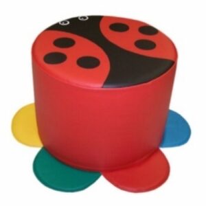 Пуф "Божья коровка". Д. 400 мм., высота 300 мм.