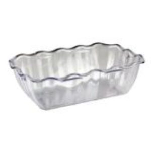 Салатник с волнистыми краями пластик 2,0 л, (прозрачный)