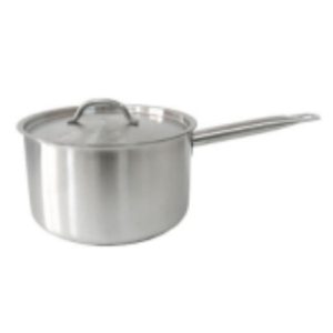 Сотейник (нержав.) 8,0 л, D=260мм, h=150мм, тройное дно (индукция),с мерной шкалой