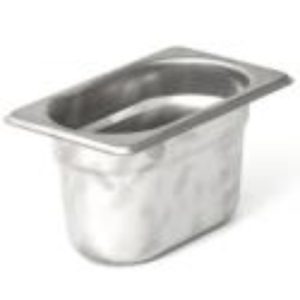 Гастроемкость без крышки нерж. GN-1/9 глубина 100, 0,8 л. (176х108х100 мм)