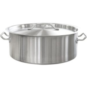 Кастрюля (нержав.) 14,0л., d-35см, h-14см, тройное дно (индукция), с мерной шкалой.