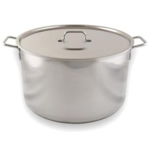 Котел (нержав.) 40,0л d-45см, h-28,5см тройное дно (индукция), низкий