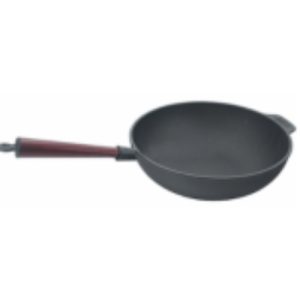 Сковорода (чугун) WOK d=300мм, с дерев.ручкой, P.L.