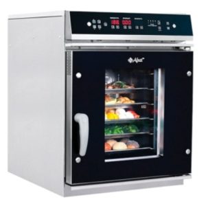 Пароконвектомат ПК (парогенератор, 6 GN 1/2, вся нерж, без гастроемкостей, верхняя панель управления) черный дизайн