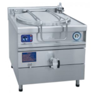 Котел пищеварочный электрический, сливной кран, паровая рубашка, цельнотянутый КПЭМ-60/7 Т 800x870x1040мм (полностью нерж)