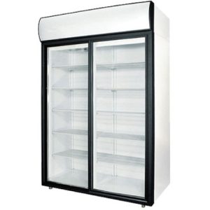 Шкаф холодильный среднетемпературный, стелянные двери-купе, ПОЛАИР 1000 л, +1…+10 °C