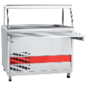 Прилавок холодильный ПВВ(Н)-70КМ-02-НШ "АСТА" (шкаф нейтральный) полностью нерж., с ванной