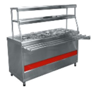 Мармит 2-х блюд с г/ёмкостями ЭМК-70КМ-01 "АСТА" (1500x705(1030)x1485 мм, паровой, подсветка, 3кВт, 230В)