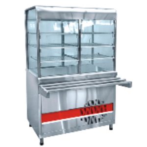 Прилавок-витрина холодильный ПВВ(Н)-70КМ-С-НШ "АСТА" полностью нерж.