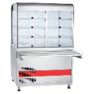 Прилавок-витрина холодильный ПВВ(Н)-70КМ-С-02-НШ "АСТА" полностью нерж.