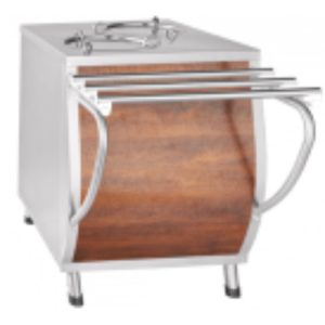 Прилавок ПТЭ-70Т-80 для подогр тарелок(80 тарелок,2х240 мм) кашир.(630x766(1024)x(852)880мм,230В)