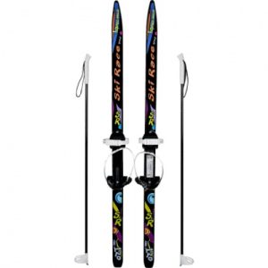 Лыжи детские ЦИКЛ Ski Race унив. крепление "Цикл" с палками (120/95 см.) Лыжи детские ЦИКЛ Ski Race унив. крепление "Цикл" с палками (120/95 см.)