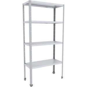 Стеллаж ЭКОНОМ 700х400х1850(1870) мм (полки нерж. каркас оцинк.)
