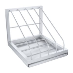 Полка для кухонных досок, нерж.300х350х280 мм.