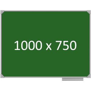 Доска школьная одноэлементная магнитная (мел), 1000х750 мм. эмаль