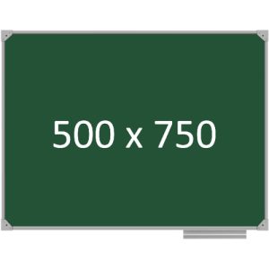 Доска школьная одноэлементная магнитная (мел), 500х750 мм. полимер