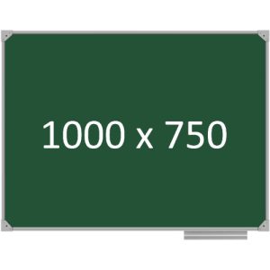 Доска школьная одноэлементная магнитная (мел), 1000х750 мм. полимер