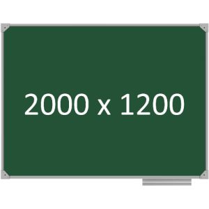 Доска школьная одноэлементная магнитная (мел), 2000х1200 мм. полимер