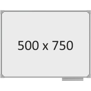 Доска школьная одноэлементная магнитная (маркер), 500х750 мм. полимер
