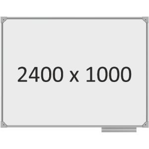 Доска школьная одноэлементная магнитная (маркер), 2400х1000 мм. полимер