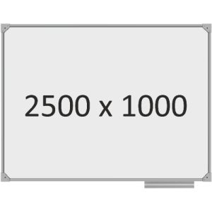 Доска школьная одноэлементная магнитная (маркер), 2500х1000 мм. полимер